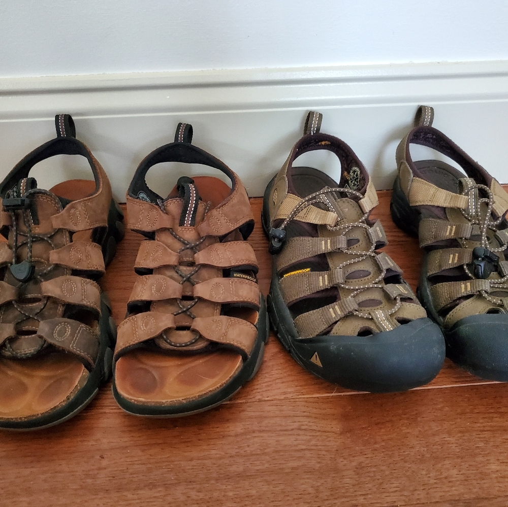 Bundle of 2 Keen Mens Waterproof Sandals